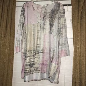 CJ Banks , Silver, Gray, Pink. Top